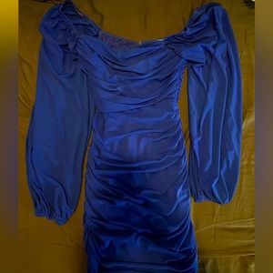 Worn once before/royal blue midi dress